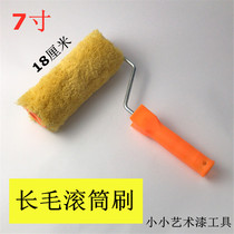 Silicon Algae Clay Paint Paint Long Wool Cotton Thread Roller Brush Small Art Lacquer Tool