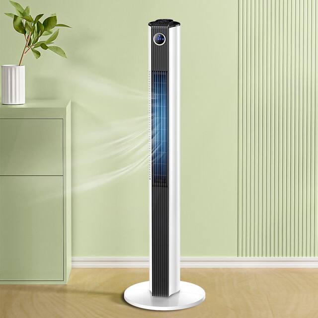 Meiling Tower Fan Electric Fan for Home Use, Floor-Standing Fan, Mechanical Oscillating Desktop Circulation Fan, Bladeless Fan, Silent Electric Fan