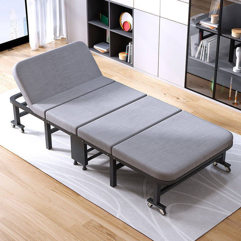Folding bed single person office lunch break bed home convenient nap artifact 40% off hospital escort bed night shift duty - Taobao