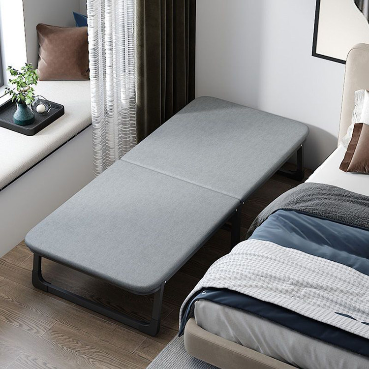 Folding bed single person office nap artifact home portable lunch break bed simple hospital accompanying bed wooden bed