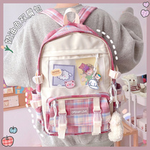  School bag female summer college student Harajuku ulzzang cute Japanese ins style backpack for middle school students 2021 new