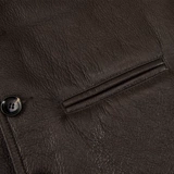 Мужской демисезонный утепленный жилет для отдыха, из натуральной кожи