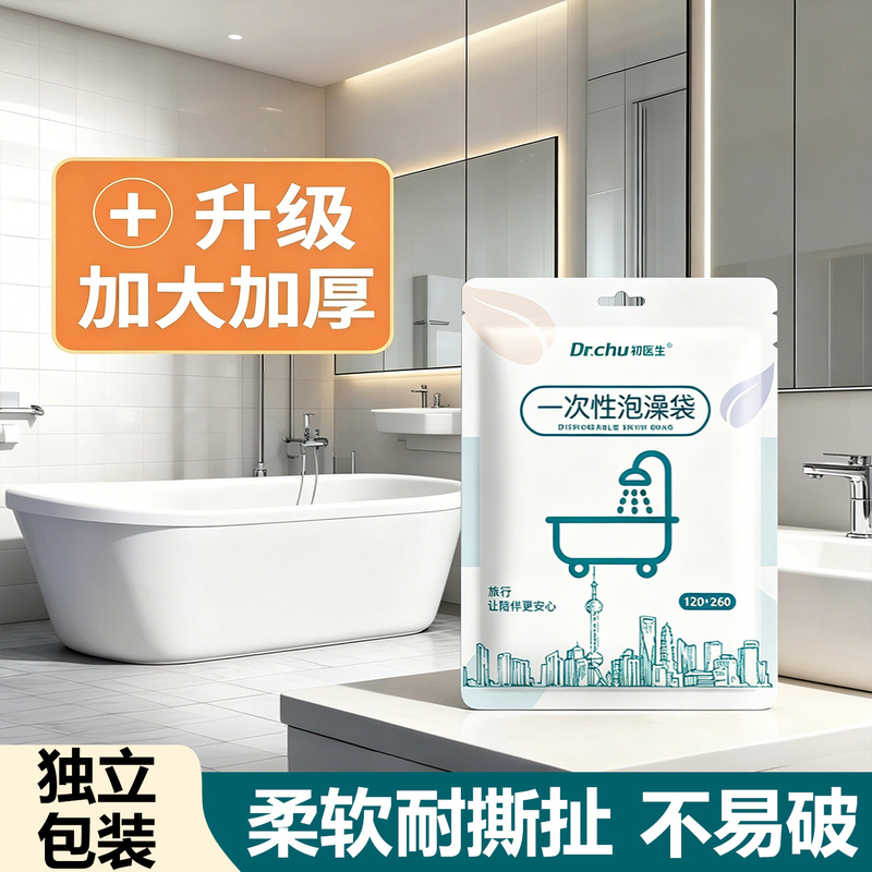 Disposable Bathtub Cover Bath Bag Extra Large Thickened Travel Hotel Bath Tub Bath Tub Film Soaking Plastic Bag