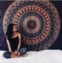 Đông Nam Á Mandala Peacock Ins Nền vải Treo vải Thời trang Trang trí tường Chăn Yoga Phòng khách Khăn trải bàn Tấm thảm
