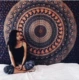 Đông Nam Á Mandala Peacock Ins Nền vải Treo vải Thời trang Trang trí tường Chăn Yoga Phòng khách Khăn trải bàn Tấm thảm
