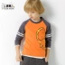 Xiaohu Baoer boy áo thun cotton nguyên chất 2018 xuân hè mới lớn áo sơ mi nữ trẻ em sơ mi dài tay áo sơ mi thủy triều
