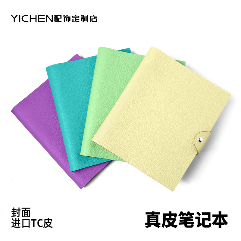 Imported Tc Leather Soft Leather Notebook with Inner Pages, Genuine Leather Cowhide Replacement Refillable Notebook, Diary, Journal