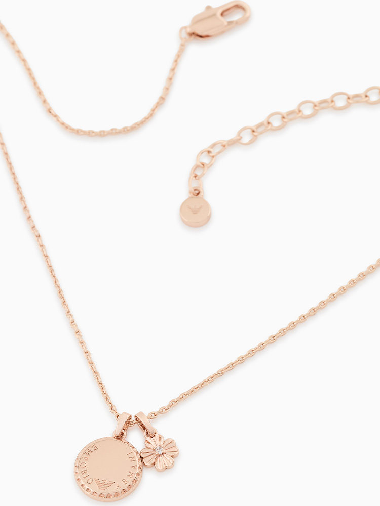 [New Year Gift] Emporio Armani/Armani's New Autumn and Winter Women's Four-Leaf Clover Tag Necklace