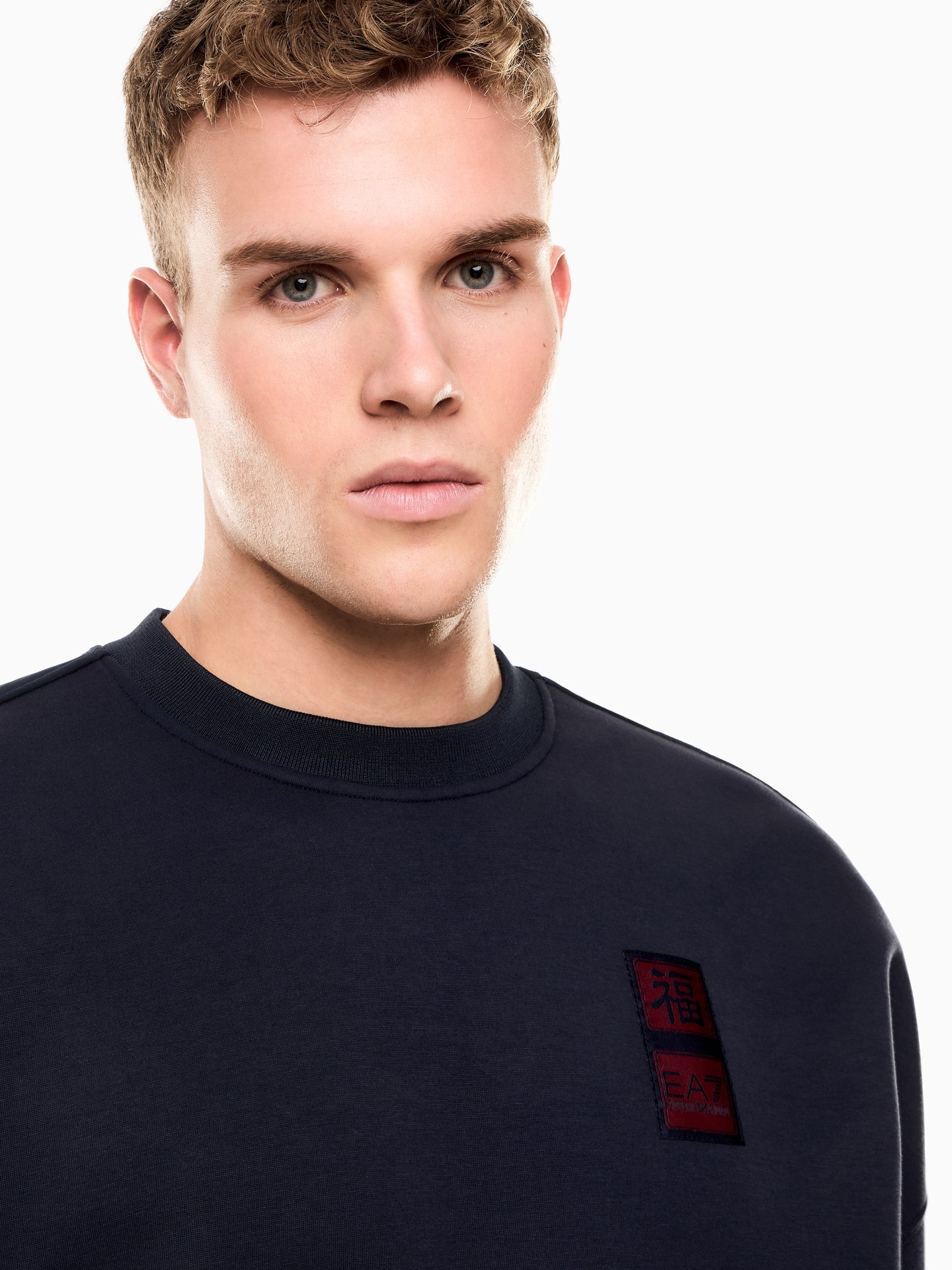 [New Year Gift] Emporio Armani/Armani Ea7/Spring New Year of the Horse Men's Heavyweight Sweatshirt