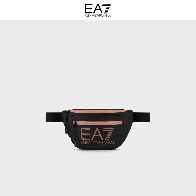 (Christmas gift) EMPORIO ARMANI Armani EA7 Contrast Color LOGO Pocket Bag Men 2022 Winter