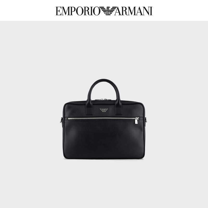 (Christmas gift) EMPORIO ARMANI Armani business casual LOGO business handbag men