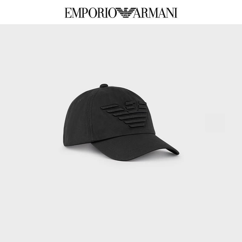 EMPORIO ARMANI Armani embroidery classic LOGO baseball cap men's autumn and winter - Taobao