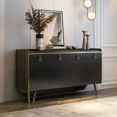 Italian entrance cabinet shoe cabinet entry door Villa entrance corridor decoration storage cabinet living room creative light luxury style dining cabinet