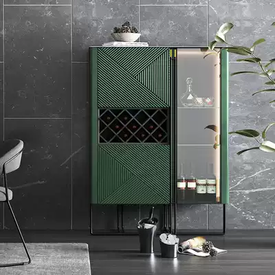 Italian minimalist wine cabinet modern light luxury villa living room decoration storage wine cabinet Nordic minimalist designer Cabinet