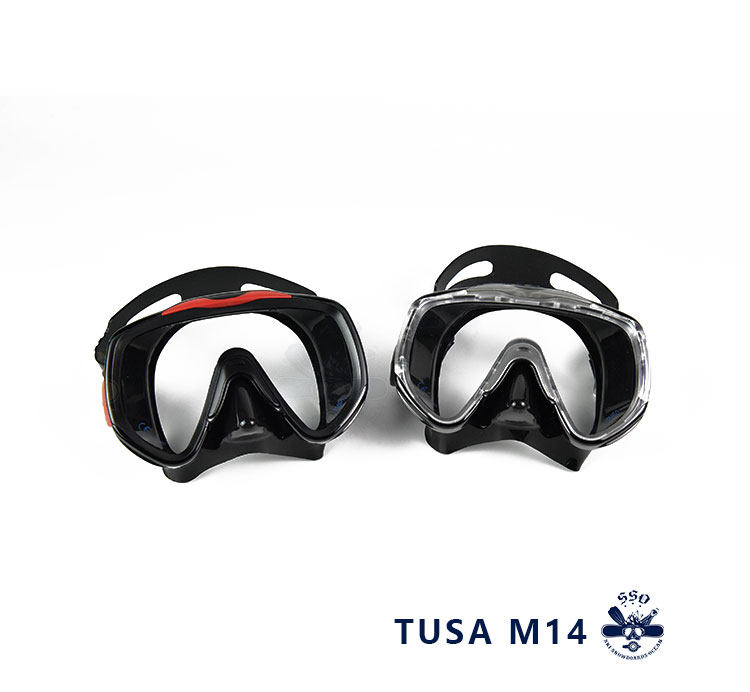 TUSA M14 wide view Japanese diving mirror silicone skirt tempered glass spot snorkeling mask
