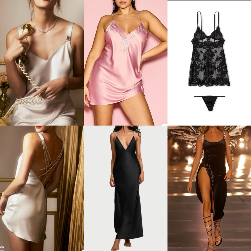 New Victoria's Secret 2024 Runway Style Diamond Strap Dress, Sexy Velvet Nightgown, High-Waisted, Long Style, Can Be Worn Outside