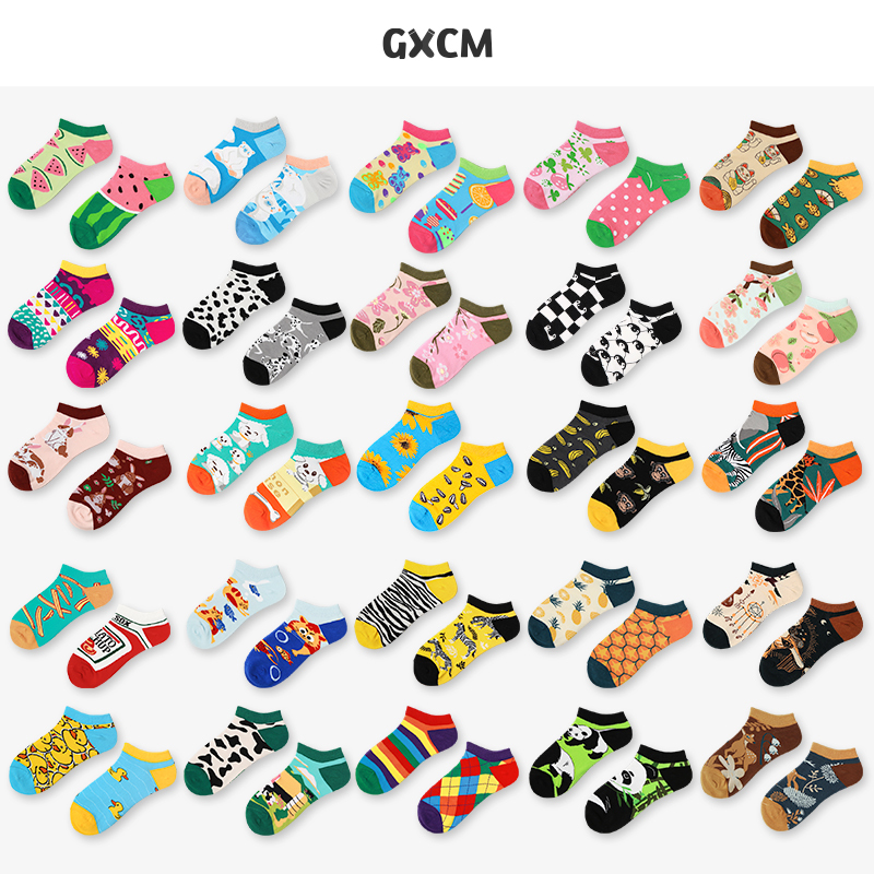 Ab Style Boat Socks Original Design Spring and Summer Unisex Couple Asymmetric Mandarin Duck Socks Street Fashion Trendy Personality