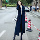 South Korea's 2024 new spring Korean style temperament woolen coat women's mid-length over-the-knee fashionable and popular woolen coat