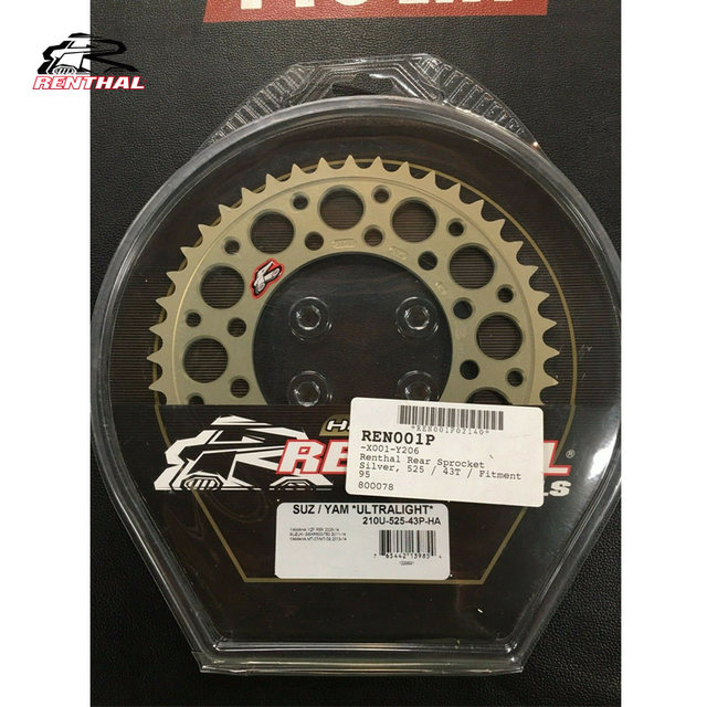 Britishrenthal Motorcycle Rear Crankset Lightweight Aluminum Alloy Track Competitive Crankset Rear Sprocket 7075 Wear-Resistant