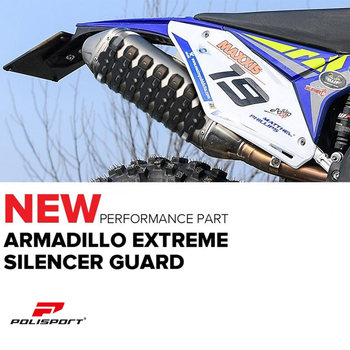 Portuguese Polisport Off-Road Motorcycle Tail End Protection Venue Trail Anti-Fall Accessories Exhaust Pipe Protection