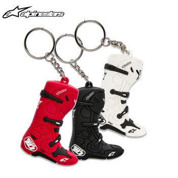 Italian A-Star Off-Road Motorcycle T10 Boot Keychain Racing-Themed Pendant Tech 10 Keyfob