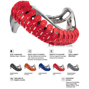 Portuguese Polisport Two-Stroke Off-Road Motorcycle Exhaust Protective Cover Anti-Scalding Sheet Imported Motorcycle Modification