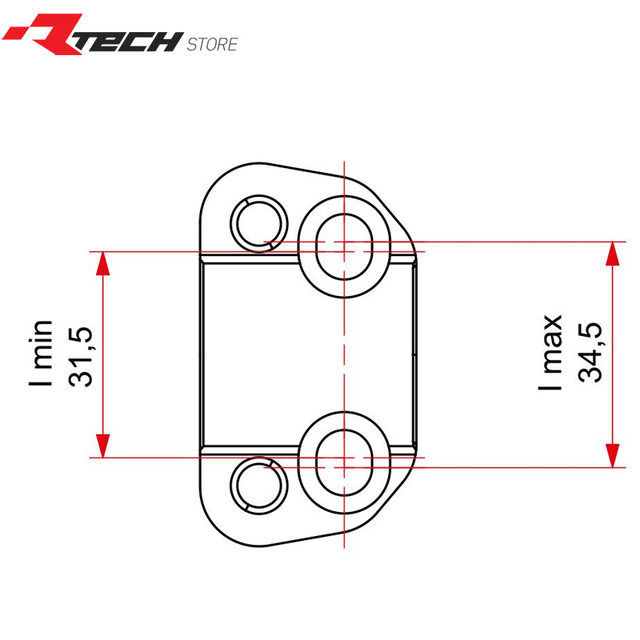 Italian Rtech Off-Road Motorcycle Modified Handlebars 22mm Handlebar Heightening to 28mm Variable Diameter Handlebar Heightening and Seat Heightening