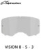 Italian A-Star Off-Road Motorcycle Goggles Vision 8 - 5 - 3 Anti-Fog Goggles Replacement Piece Tear-Off Piece