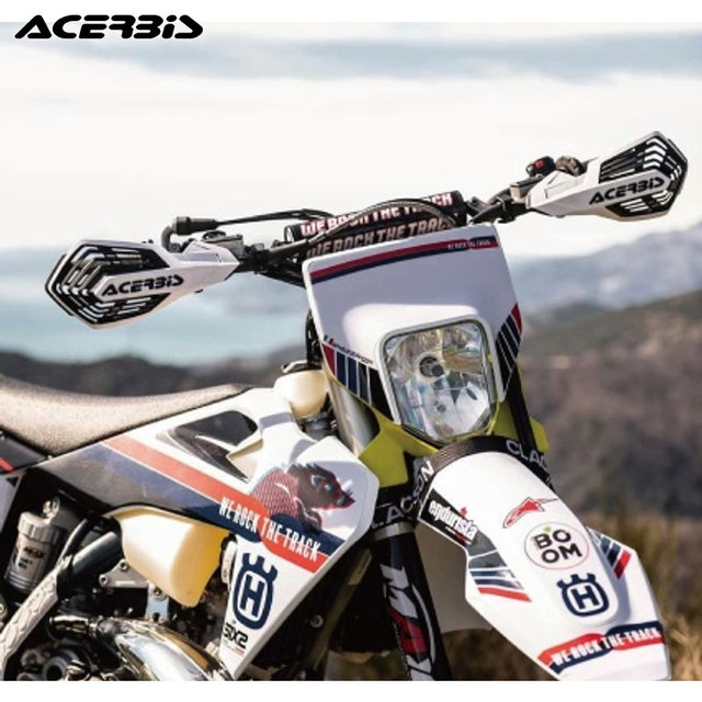 Italian Acerbis Off-Road Motorcycle Handguards, Anti-Fall, Anti-Sand and Stone Splash Protection, Bow Guard, Ktm Husqvarna
