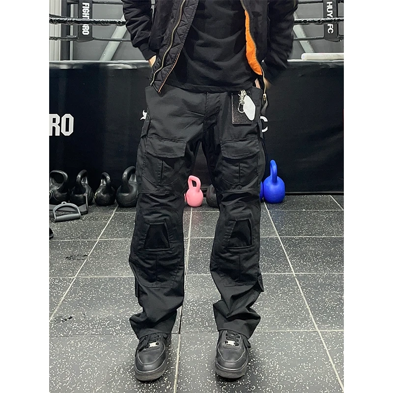 【Yx2】Workwear Camouflage Multi-Pocket Stretch Tactical Style Work Pants, Wear-Resistant, Scratch-Resistant, Waterproof Hiking Pants