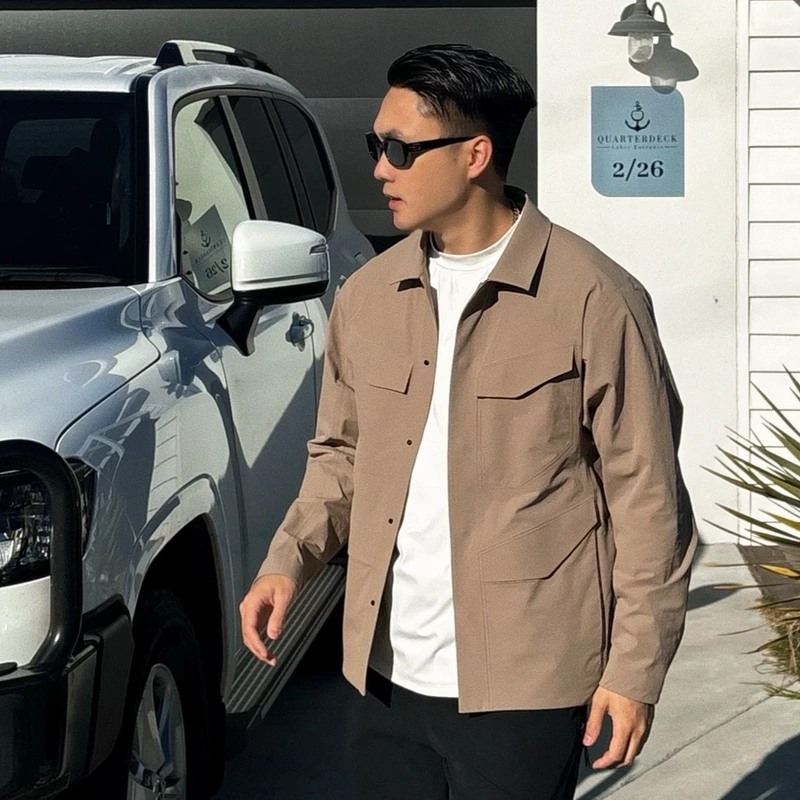 【Ggg】Field Four-Pocket Softshell Autumn Men's Business Outdoor Simple Casual Softshell Jacket