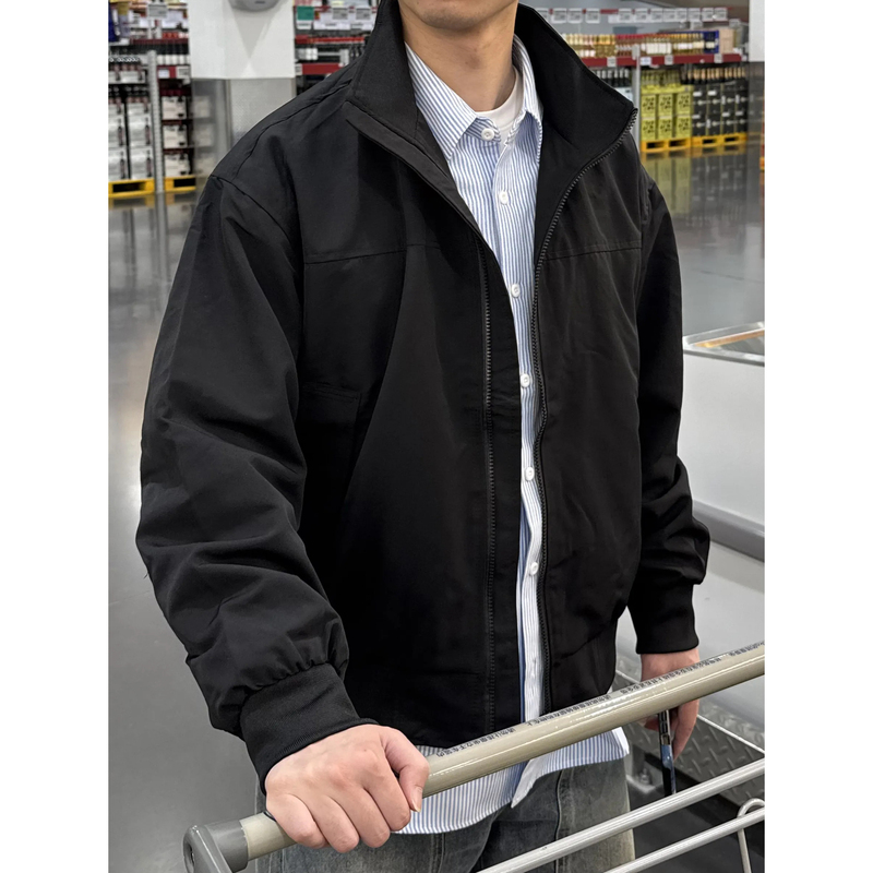 It's from Cc· Spring and Autumn American-Style Versatile Flight Jacket, Retro Workwear Baseball Jacket, Three-Proof Stand-Collar Coat