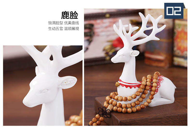 Sáng tạo xe trang sức nội thất tất cả các cách xe Pinglu hươu cung cấp bảng điều khiển trung tâm cao cấp trang trí xe trên xe nam và nữ đồ trang trí xe hơi