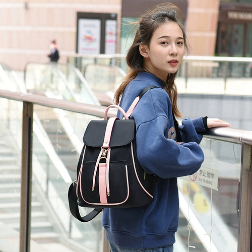 Рюкзак, сумка через плечо, нейлоновая летняя свежая универсальная трендовая барсетка, коллекция 2023, ткань оксфорд, на шнурках