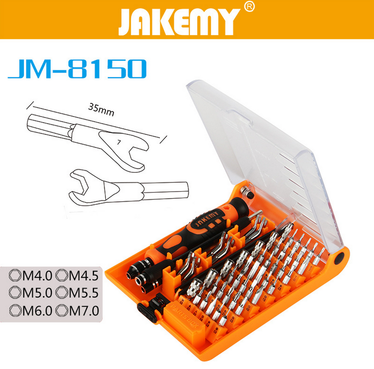 JECOME JM-8150 Screwdriver 52-in-1 Electronic Model Tool Set Computer Repair Tool