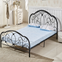 Eurostyle net red iron art bed double bed iron bed 1 8 m 1 5 m minimalist modern single bed white princess bed frame