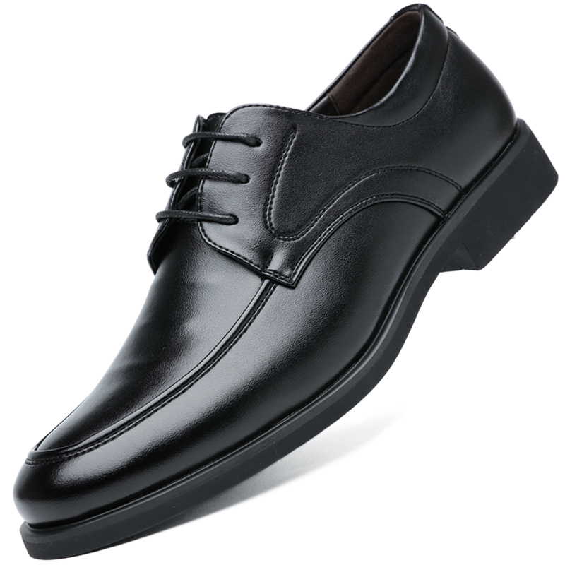 Mania Kangaroo Autumn New British Style Men's Business Casual Shoes Formal Leather Shoes Men's Lace-Up Wear-Resistant