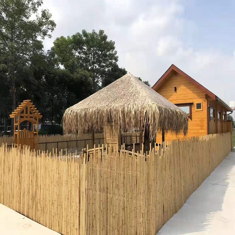 Courtyard Bamboo Fence Walled Garden Partition Decoration Fence Outdoor Balcony Carbonated Bamboo Curtain Day Style Bamboo bamboo Wall