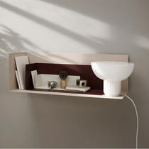 ins wrought iron rack wall bookshelf display stand simple creative partition wall hanging decorative frame metal word plate