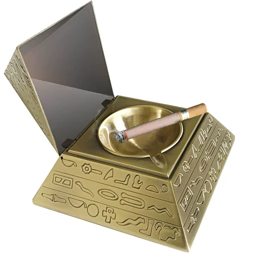 Ретро пирамида, пепельница для домашнего использования, ветрозащитная большая креативная трендовая модная крышка, подарок на день рождения