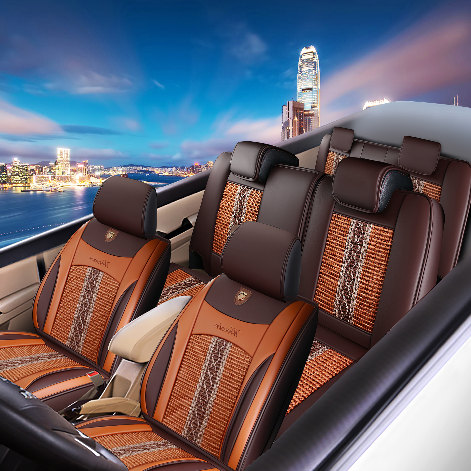 Wuling Rongguang V Rongguang 6407b3 Hongguang S1 S V seat cover 7 four seasons seven van car seat cushion