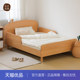 Arbor Music Beech solid wood children's furniture simple children's bed with guardrail #kuka bed