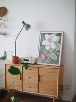 CoolerColour retro botanical picture Yulan magnolia flower Nordic medieval decoration painting poster