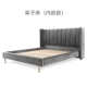 GOOi Bắc Âu vải bọc giường giường 1,8 m căn hộ nhỏ hiện đại nhỏ gọn master bedroom Dim ánh sáng màu đỏ sang trọng giường lưới ins - Giường giường có ngăn kéo