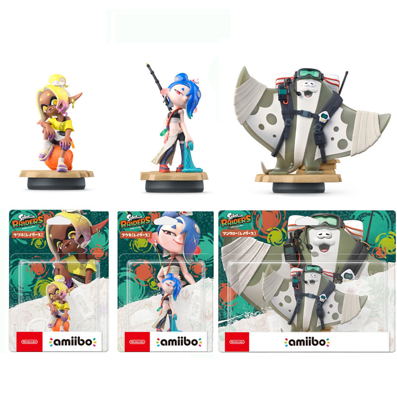 Official Splatoon Amiibo Salsa Figure Splatoon Manman Ghost Bat Fish Slime Gang Merchandise