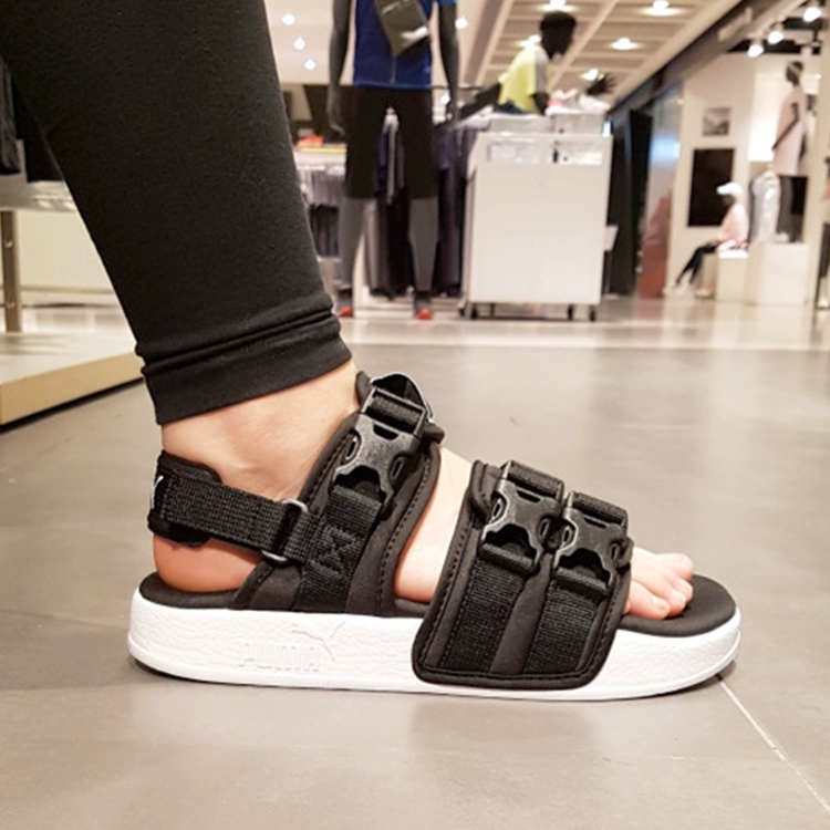 Eric PUMA Hummer nam giới và phụ nữ Velcro thể thao thoáng khí giày bãi biển dép dép 365630-01-02