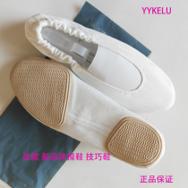 New gymnastics shoes trick shoes trampoline shoes acrobatic performance shoes adult and childrens mens and womens white training shoes