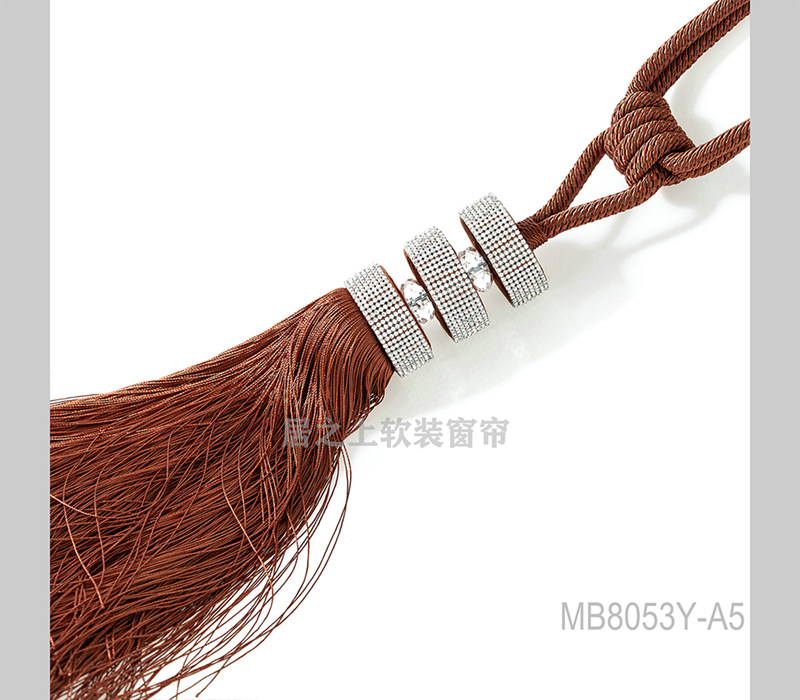 Modern new Chinese curtain wedding straps hanging spike villa model high quality tassel simple decoration hanging ball big spike