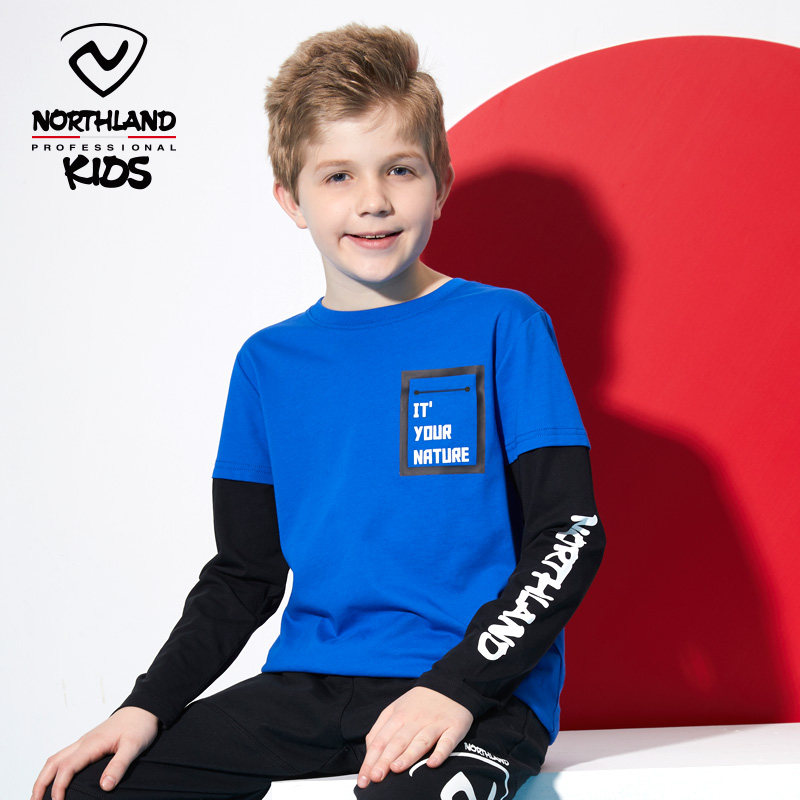 NORTHLAND 诺诗兰 中大童 春秋长袖T恤 天猫优惠券折后￥39包邮（￥119-80）男、女童120~170码3色可选