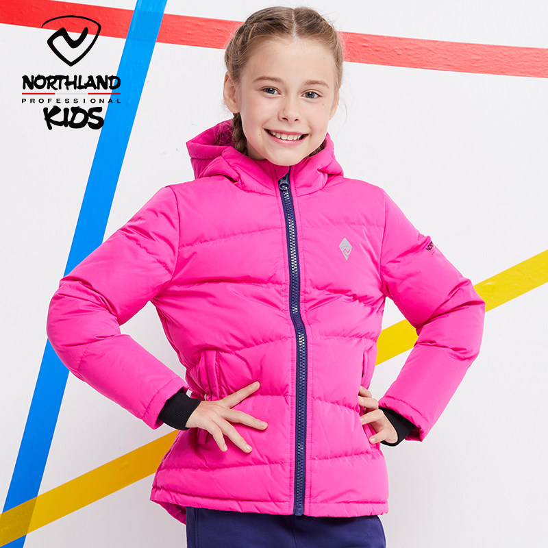 奥地利 NORTHLAND 诺诗兰 加厚 中大儿童连帽羽绒服 天猫优惠券折后￥299包邮（￥399-100）男、女童120~170码多色可选